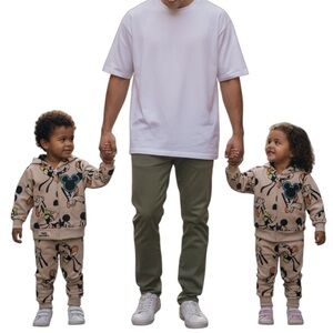 Mickey & Friends 2pc Zipper Sherpa Hoodie & Matching Pull on Sweatpants- 2T